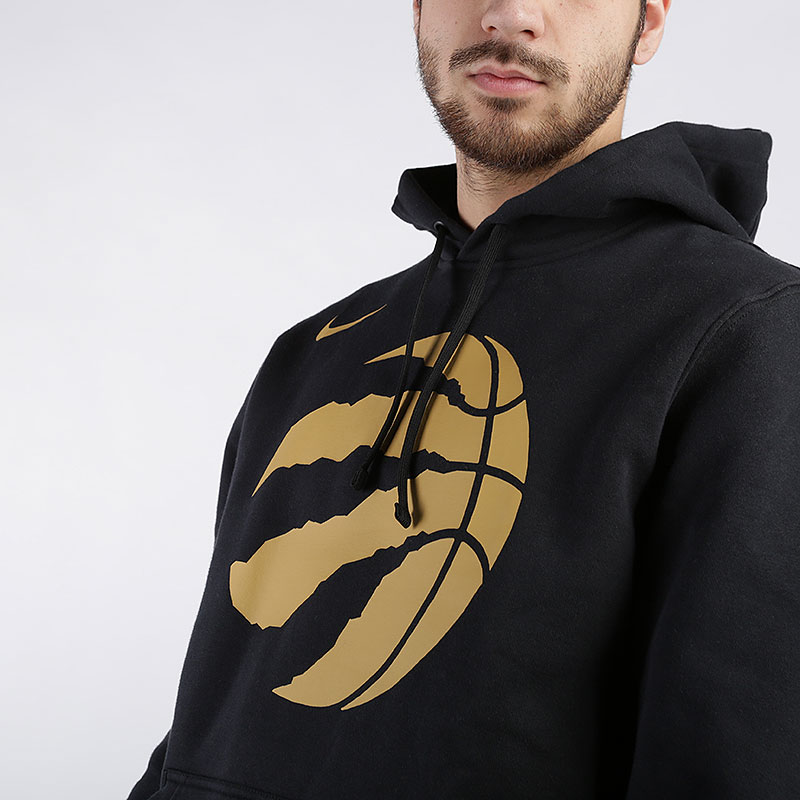 мужская черная толстовка Nike NBA Raptors City Edition Logo CD3266-010 - цена, описание, фото 2